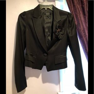 Cropped Black Blazer Jacket